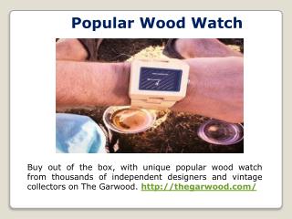 Durable Wood Watch