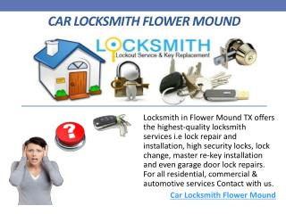Car Locksmith Flower Mound