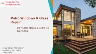 Repair Frame Less Glass Window | Call us (202) 888-4047