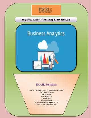 Big Data Analytics training in Hyderabad