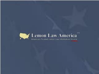 California Lemon Law - Lemon Law America