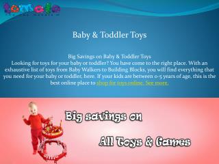 Baby & Toddler Toys