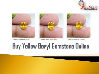 Buy Yellow Beryl Gemstone Online