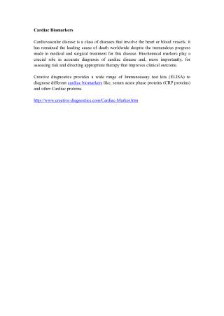 cardiac biomarkers