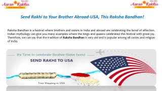 Send Rakhi To USA Online