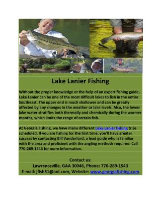 Lake Lanier Fishing