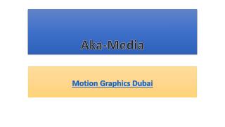 Motion Graphics Dubai