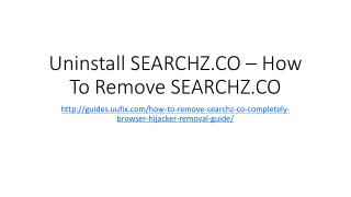 Uninstall searchz.co – how to remove searchz.co