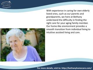 Assisted living care