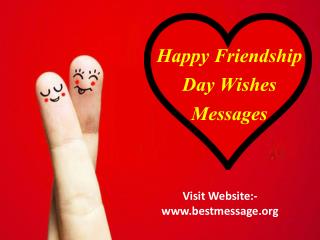 Happy Friendship Day 2016 Wishes | Friendship Love Messages