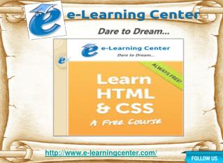 Online HTML Course - e-learningcenter.com