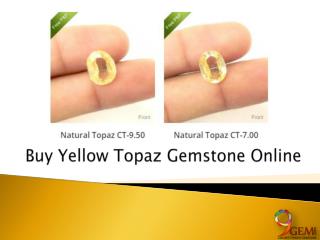 Buy Yellow Topaz Gemstone Online