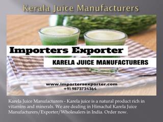 Karela juice manufacturers