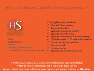 Why you should rent a Gagal Home serviced apartment