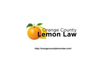 Orange County Lemon Law