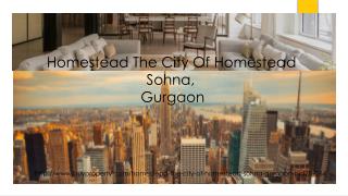 Homestead The City Of Homestead in Sohna, Gurgaon - BuyProperty