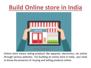 Build online store in India