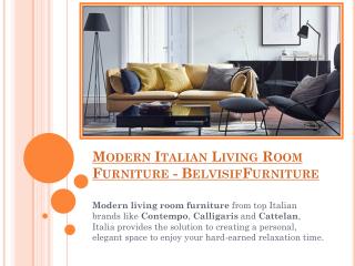 Modern Italian Living Room Furniture - Belvisifurniture