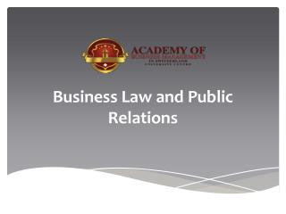 Business Law and Public Relations