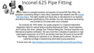 Inconel 625 Pipe Fitting