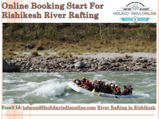 Online Booking Start For Rishikesh River Rafting