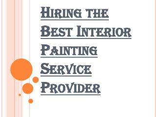 Picking the Right Painting Service