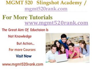 MGMT 520 Slingshot Academy / mgmt520rank.com