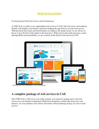 Web Services Dubai - Professional Web Services - Hire Web Services