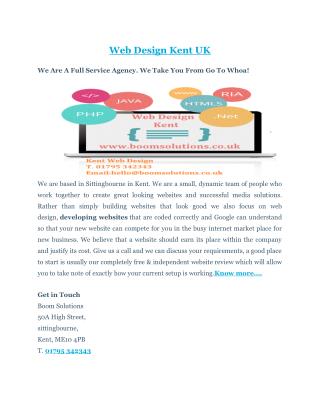 Web Design Kent