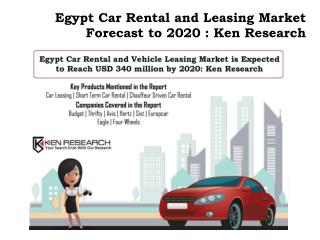 Rental Car Industry Egypt,Spot Rental Egypt Market, Chauffer Driven Car Rental ,