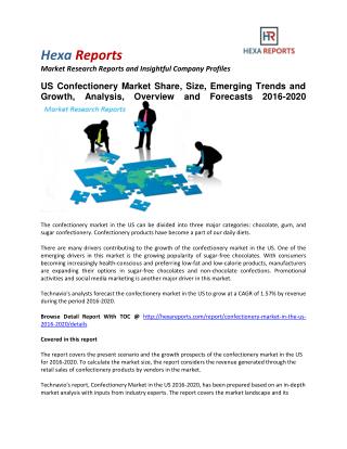 US Confectionery Market Share, Size, Emerging Trends and Growth, Analysis, Overview and Forecasts 2016-2020