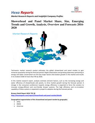 Showerhead and Panel Market Share, Growth and Overview 2016-2020: Hexa Reports