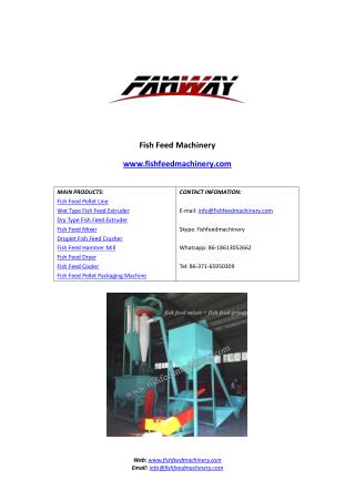 Fish Feed Mixer from FANWAY Fish Feed Machinery.pdf