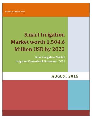 Smart Irrigation Market