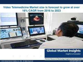 Video Telemedicine Market size is forecast to grow at over 16% CAGR from 2016 to 2023