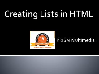 Creating lists in html, Web Designing course in Ameerpet Hyderabad, Web Design Training Institute in Hyderabad