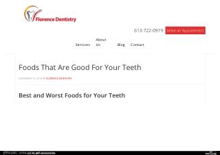 Foods That Are Good For Your Teeth