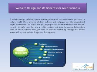 Website Design and its Benefits for Your Business