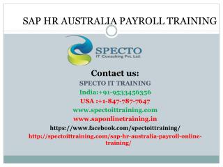 Sap hr australia payroll online training | SAP HR AUS PAYROLL ONLINE TRAINING