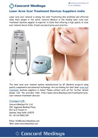 Laser Acne Scar Treatment Devices Suppliers India