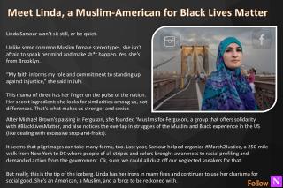 Meet Linda, a Muslim-American for Black Lives Matter - New Sincerity