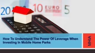 Mobile Home Parks Versus Other Assets