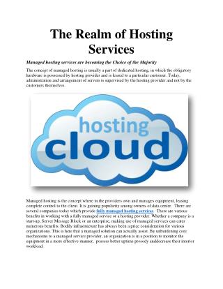 The Realm of Hosting Services