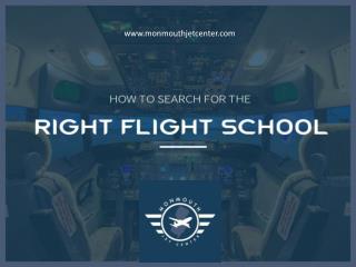 How to Search for the Right Flight School