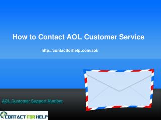 How to Contact AOL Customer Service