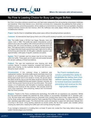 Nu Flow Is Leading Choice for Busy Las Vegas Buffets