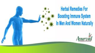 Herbal Remedies For Boosting Immune System In Men And Women Naturally