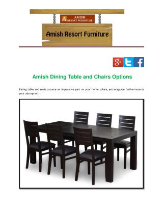 Amish Dining Table and Chairs Options