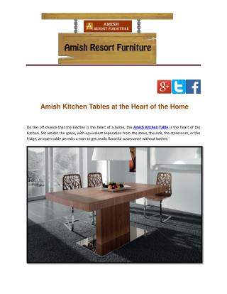Amish Kitchen Tables at the Heart of the Home