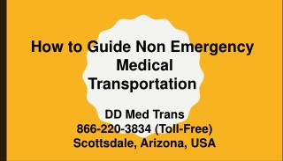 How to Guide Non Emergency Medical Transportation